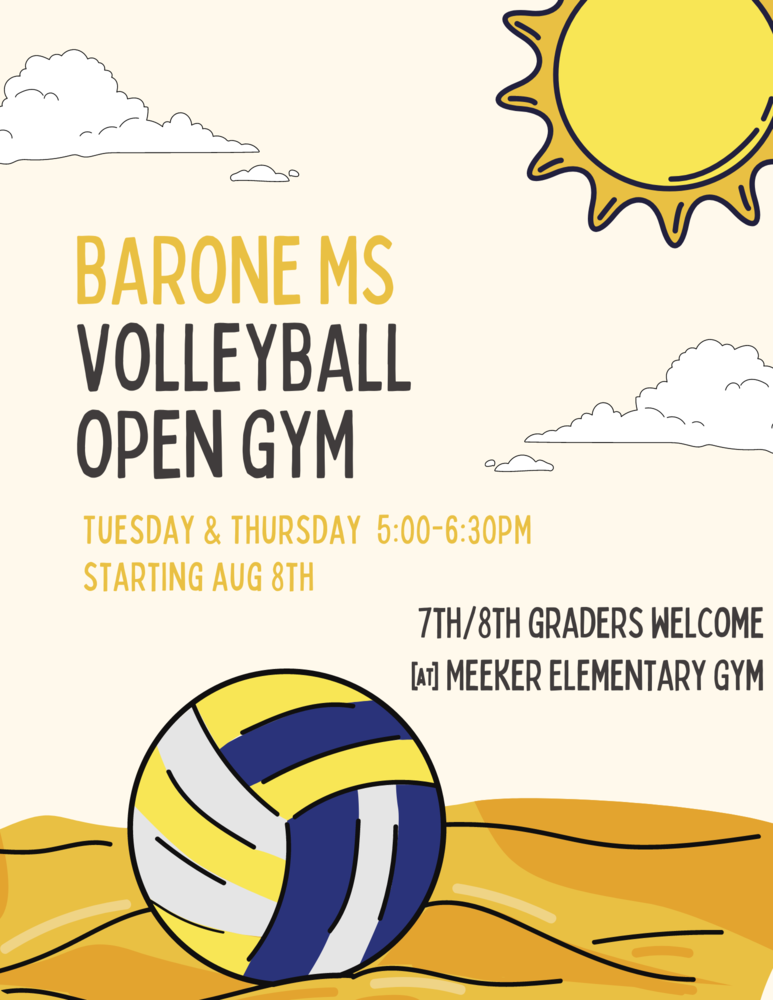 BMS Volleyball Open Gym Barone Middle School
